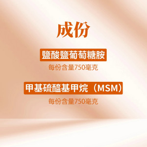 全素葡萄糖胺+MSM複方錠 全素葡萄糖胺+MSM複方錠