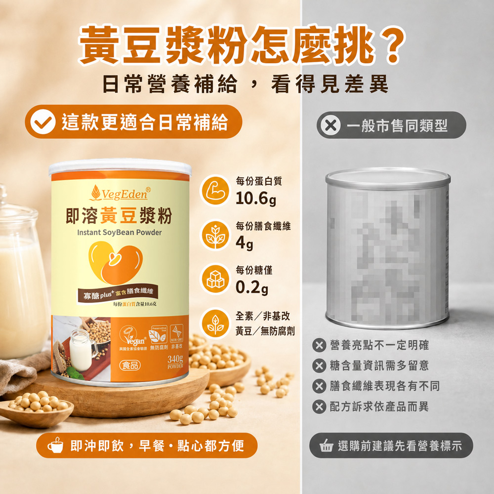 即溶黃豆漿粉 340g / 罐